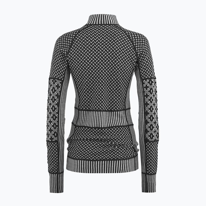 Women's thermal sweatshirt KARI TRAA Smekker Half Zip black 6
