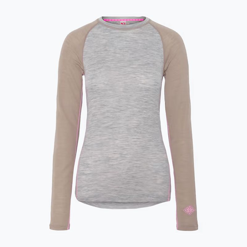 Women's thermal underwear set KARI TRAA Kaia light grey melange 2