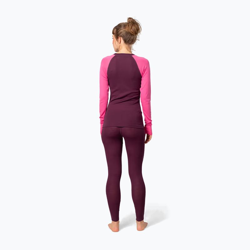 Women's thermal underwear set KARI TRAA Kaia wine 2
