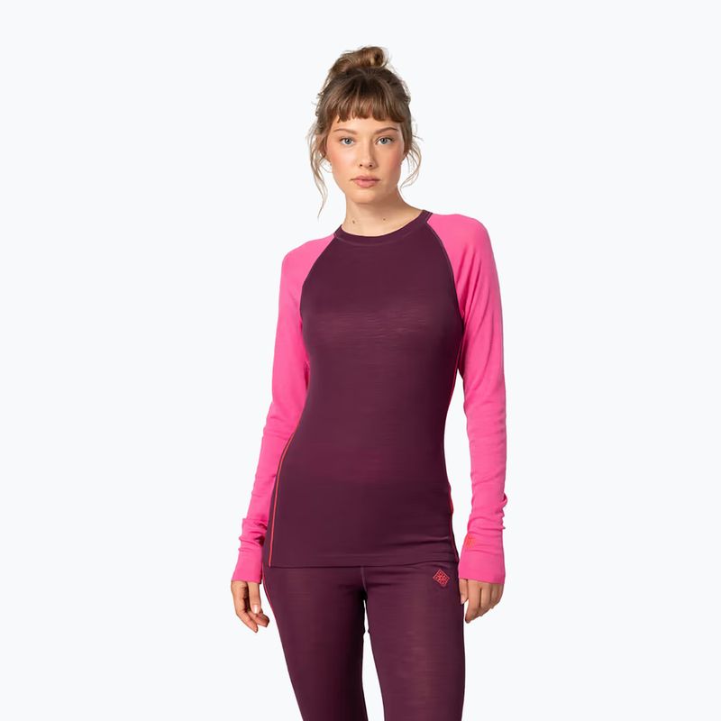 Women's thermal underwear set KARI TRAA Kaia wine 3