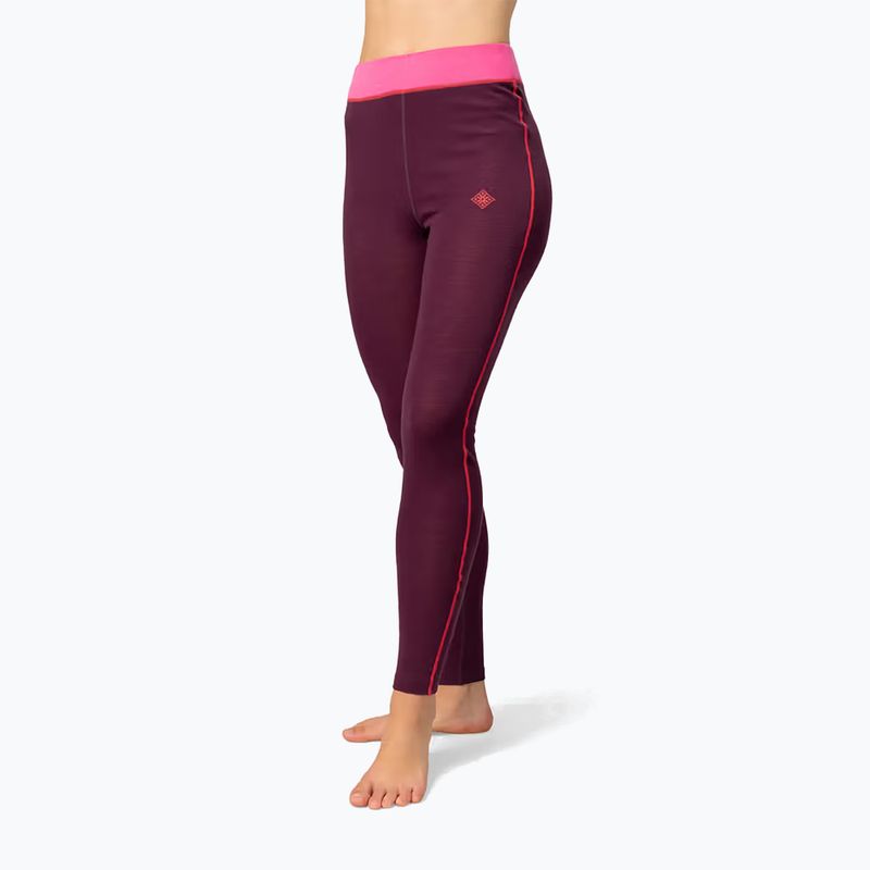 Women's thermal underwear set KARI TRAA Kaia wine 5
