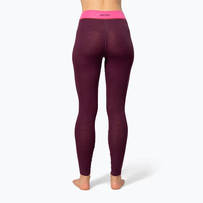 Women's thermal underwear set KARI TRAA Kaia wine 6