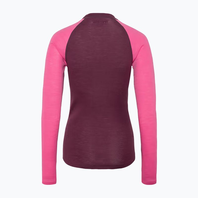 Women's thermal underwear set KARI TRAA Kaia wine 9