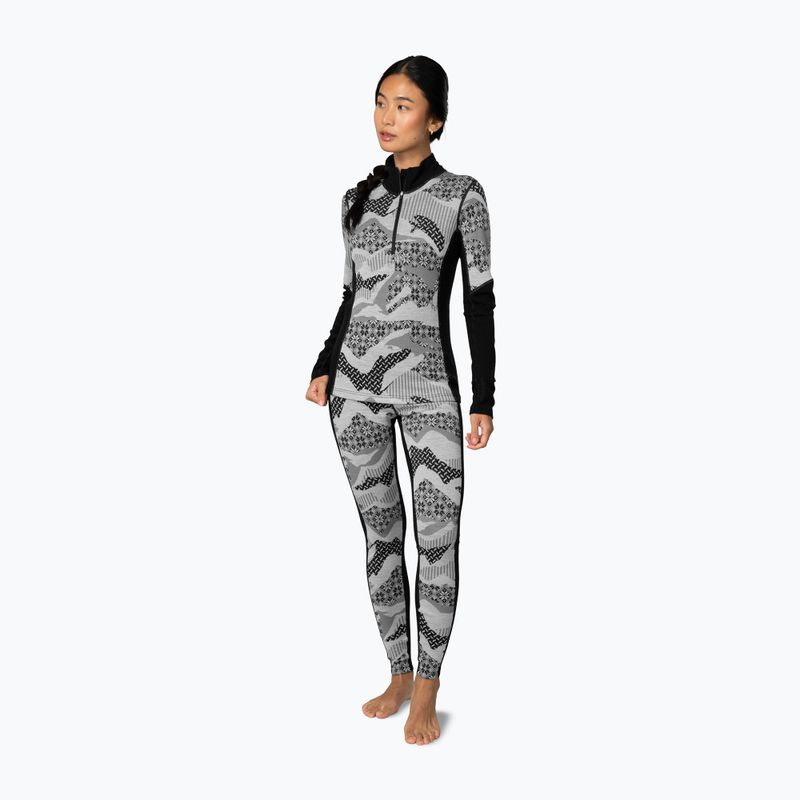 Women's thermal sweatshirt KARI TRAA Olea Half Zip black 2