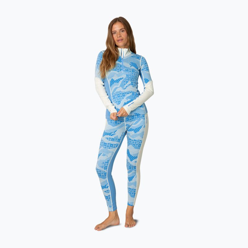 Women's thermal sweatshirt KARI TRAA Olea Half Zip ocean 2