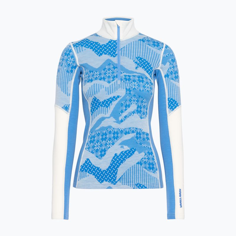 Women's thermal sweatshirt KARI TRAA Olea Half Zip ocean 5