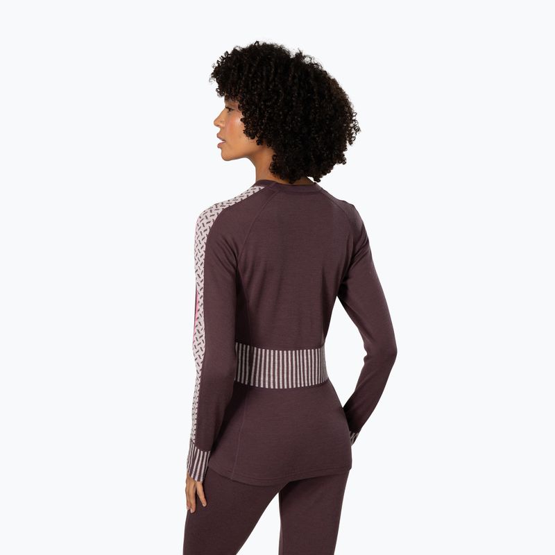 Women's thermal sweatshirt KARI TRAA Ines cocoa powder 2