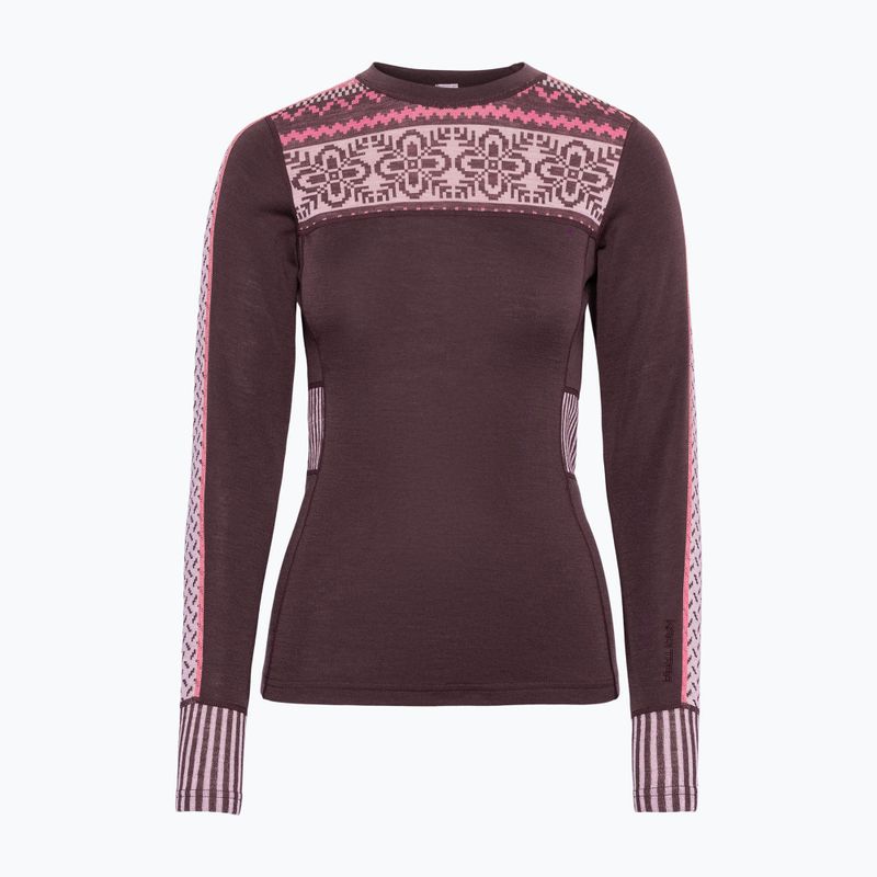 Women's thermal sweatshirt KARI TRAA Ines cocoa powder 3