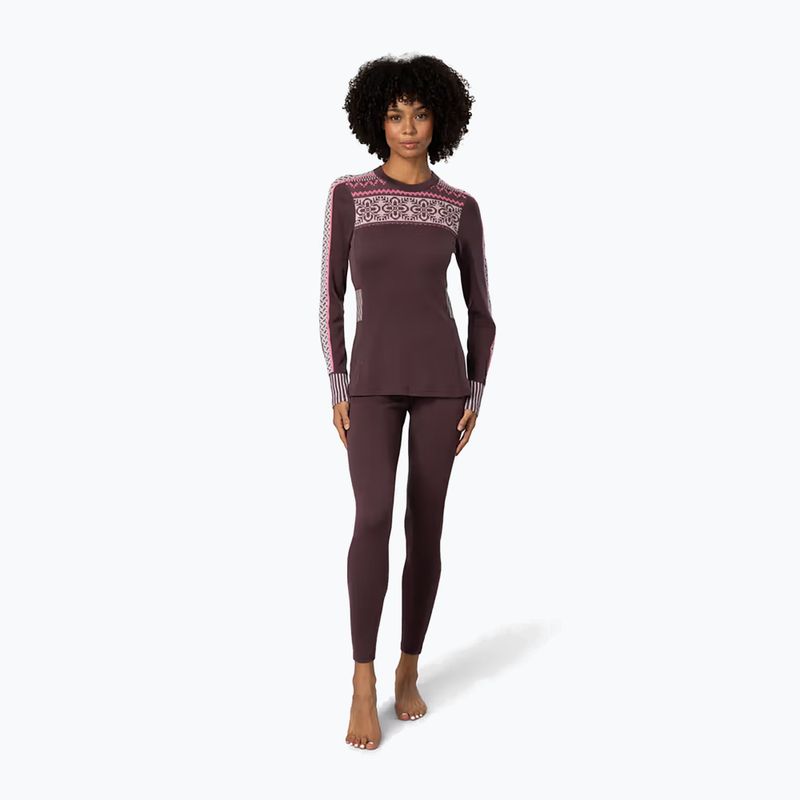 Women's thermal trousers KARI TRAA Ines cocoa powder 2