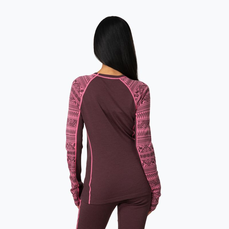 Women's thermal sweatshirt KARI TRAA Tale cocoa powder 3