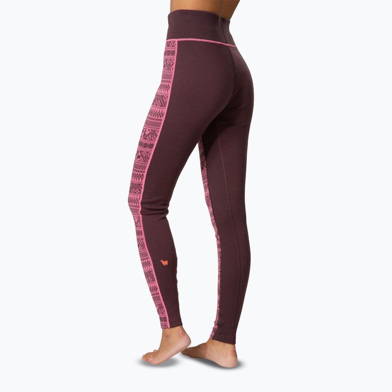 Women's thermal trousers KARI TRAA Tale cocoa powder 3
