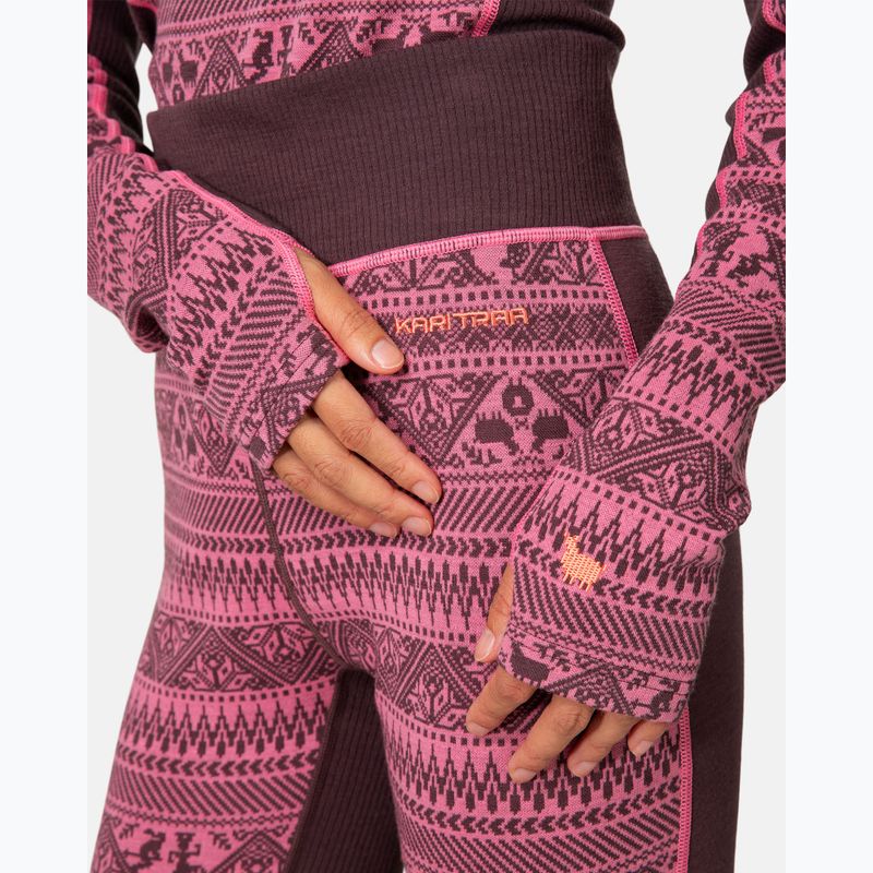 Women's thermal trousers KARI TRAA Tale cocoa powder 4