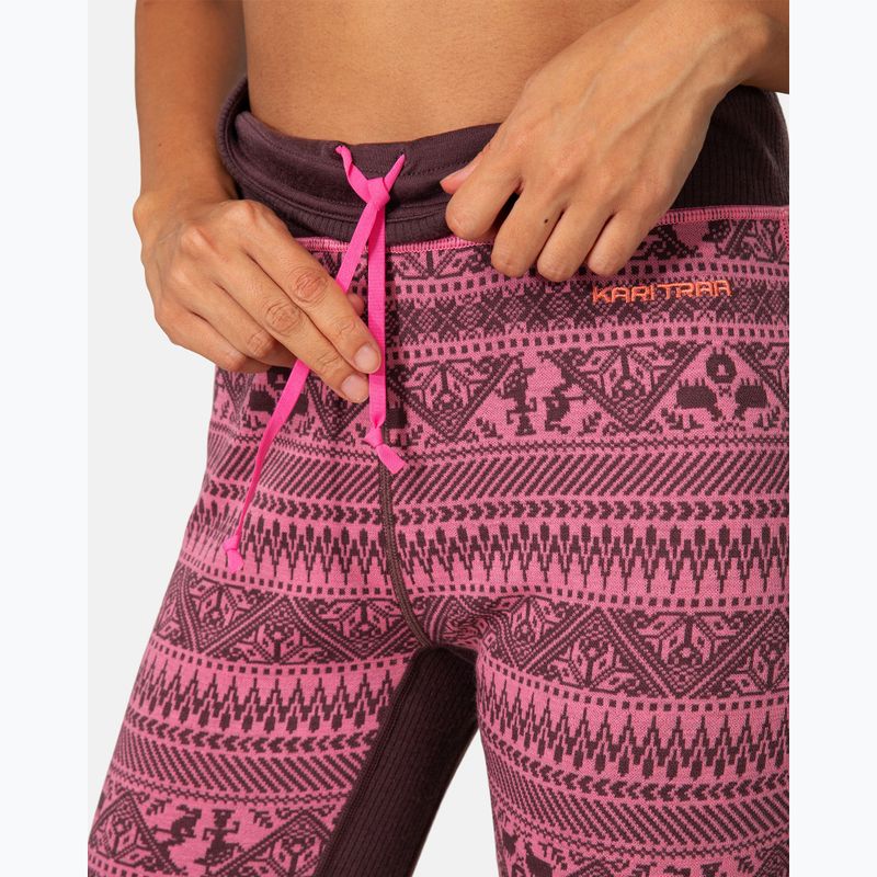 Women's thermal trousers KARI TRAA Tale cocoa powder 5