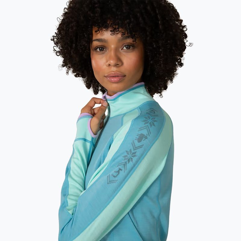 Women's thermal sweatshirt KARI TRAA Mila Half Zip blue lagoon 4