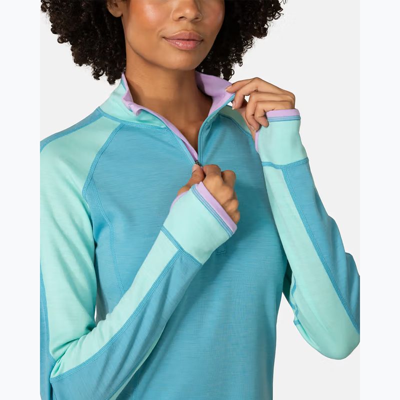 Women's thermal sweatshirt KARI TRAA Mila Half Zip blue lagoon 5