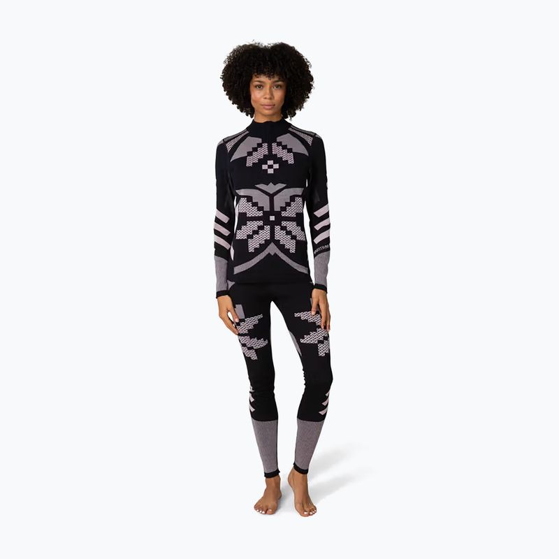 Women's thermal sweatshirt KARI TRAA Faith Half Zip black 2