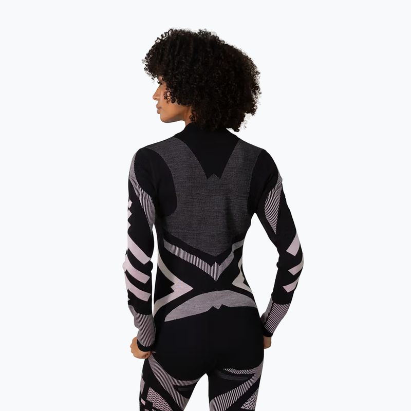 Women's thermal sweatshirt KARI TRAA Faith Half Zip black 3