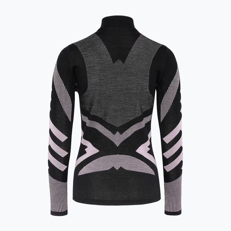 Women's thermal sweatshirt KARI TRAA Faith Half Zip black 5
