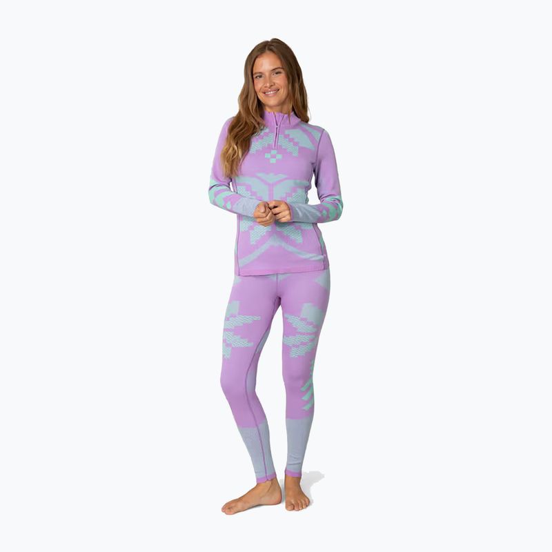 Women's thermal sweatshirt KARI TRAA Faith Half Zip violet 2