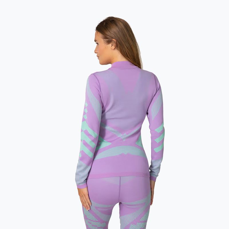 Women's thermal sweatshirt KARI TRAA Faith Half Zip violet 3