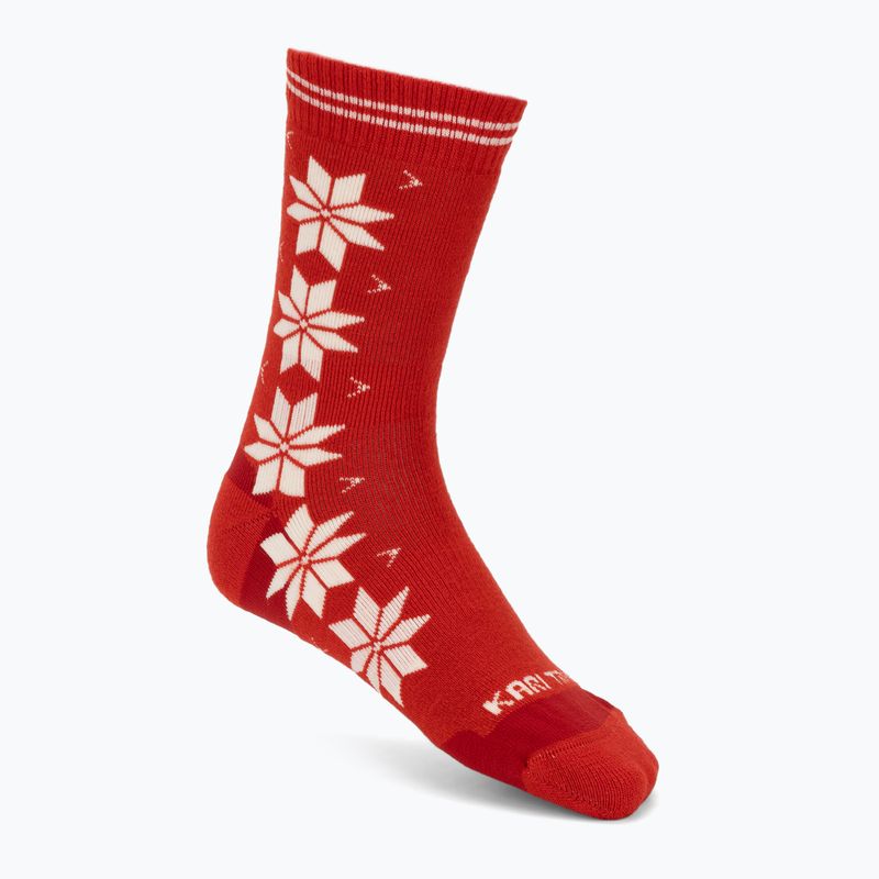 Women's socks KARI TRAA Vinst 2 pack salsa 3