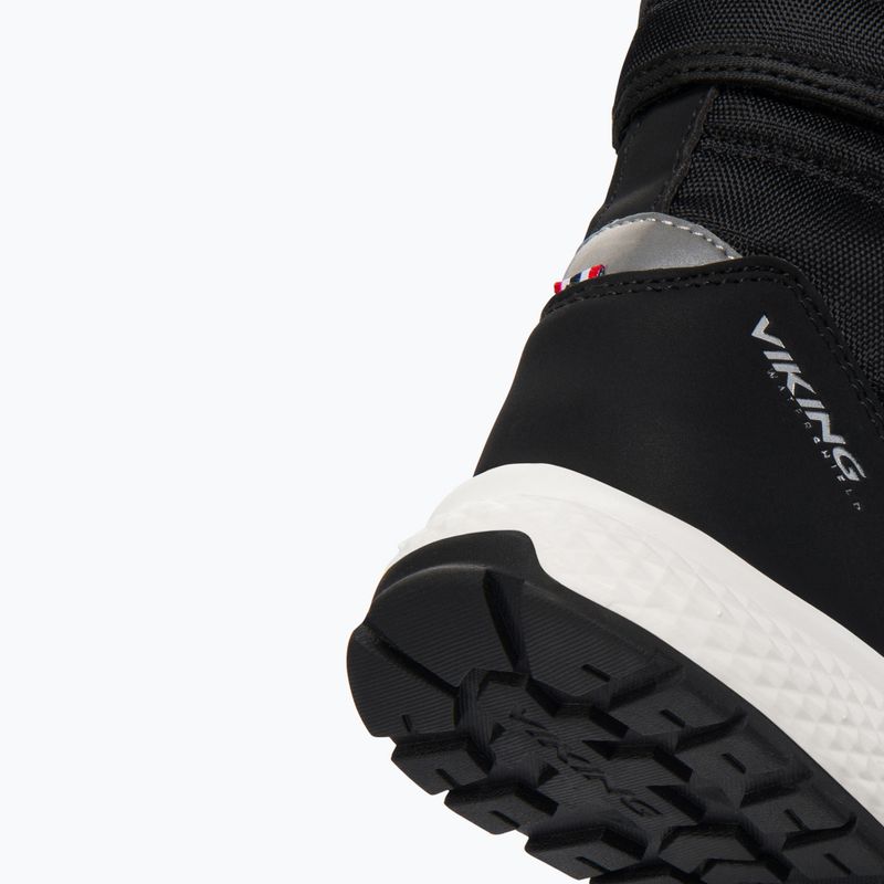 Viking Footwear Equip Warm Waterproof 1V Pull On children's snow boots black 8