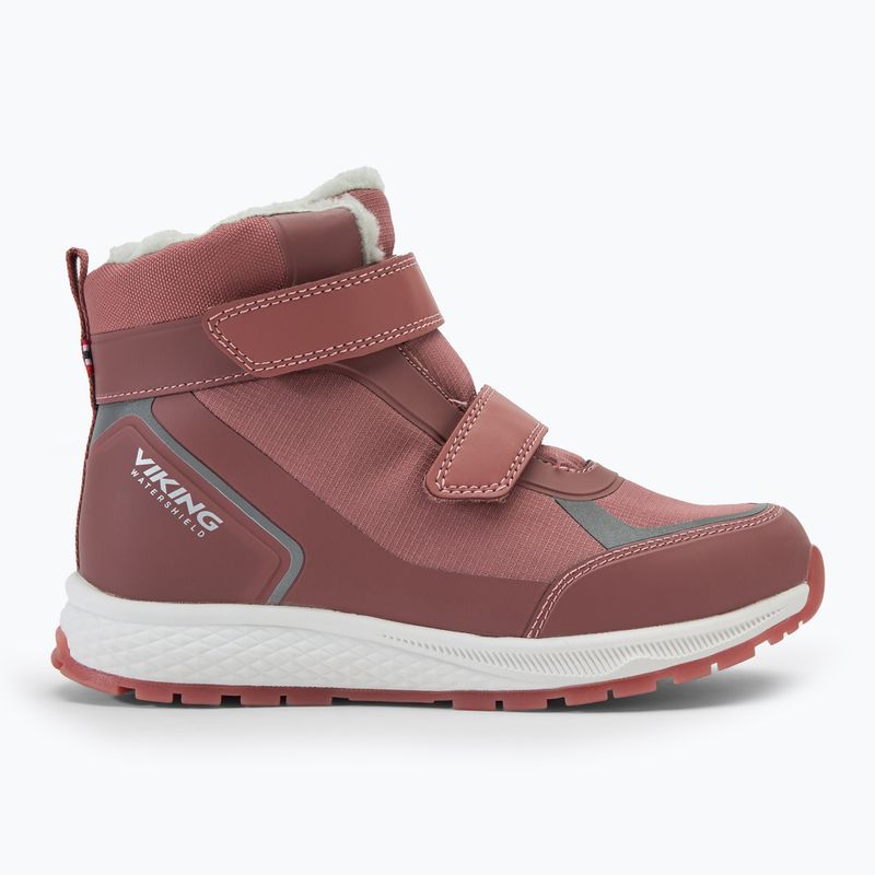 Viking Footwear Equip Glow Warm WP 2V pink children's snow boots 2