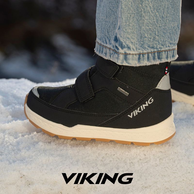 Children's snow boots Viking Footwear Espo Warm GTX 2V black 10