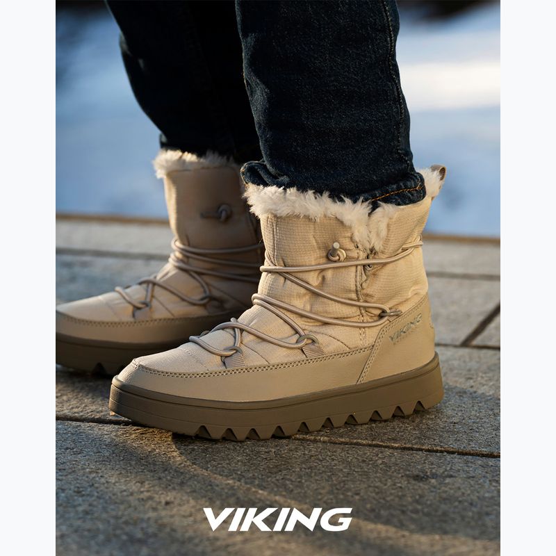 Snow boots Viking Footwear Snowflake Warm Waterproof SL cream 9