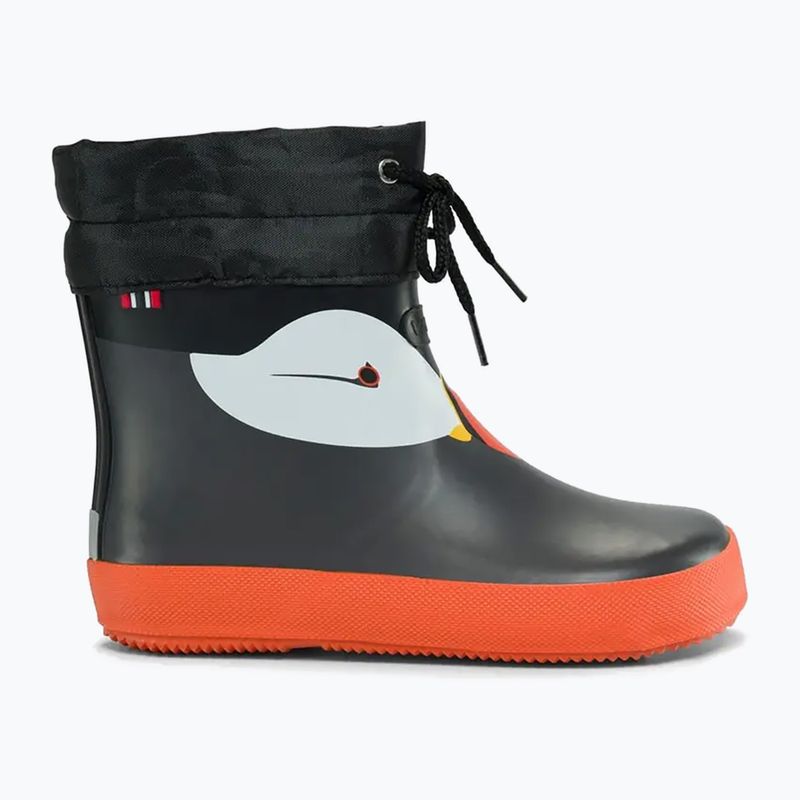 Children's Wellington Boots Viking Footwear Alv Barefoot Paw Print black 8