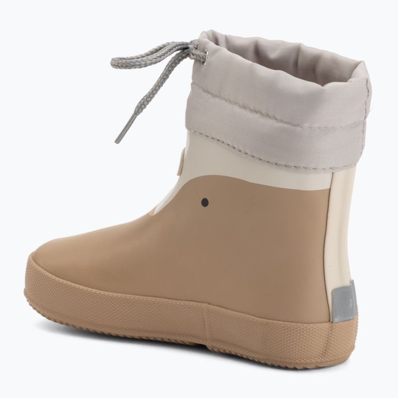 Children's Wellington Boots Viking Footwear Alv Barefoot Paw Print beige 3