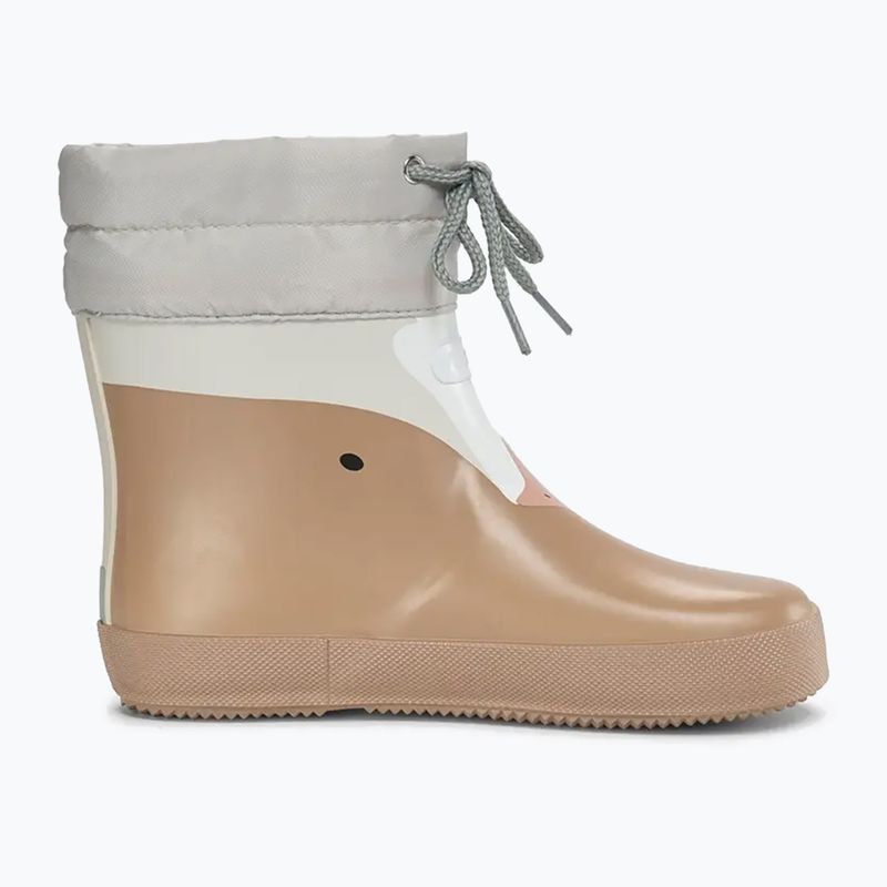 Children's Wellington Boots Viking Footwear Alv Barefoot Paw Print beige 9
