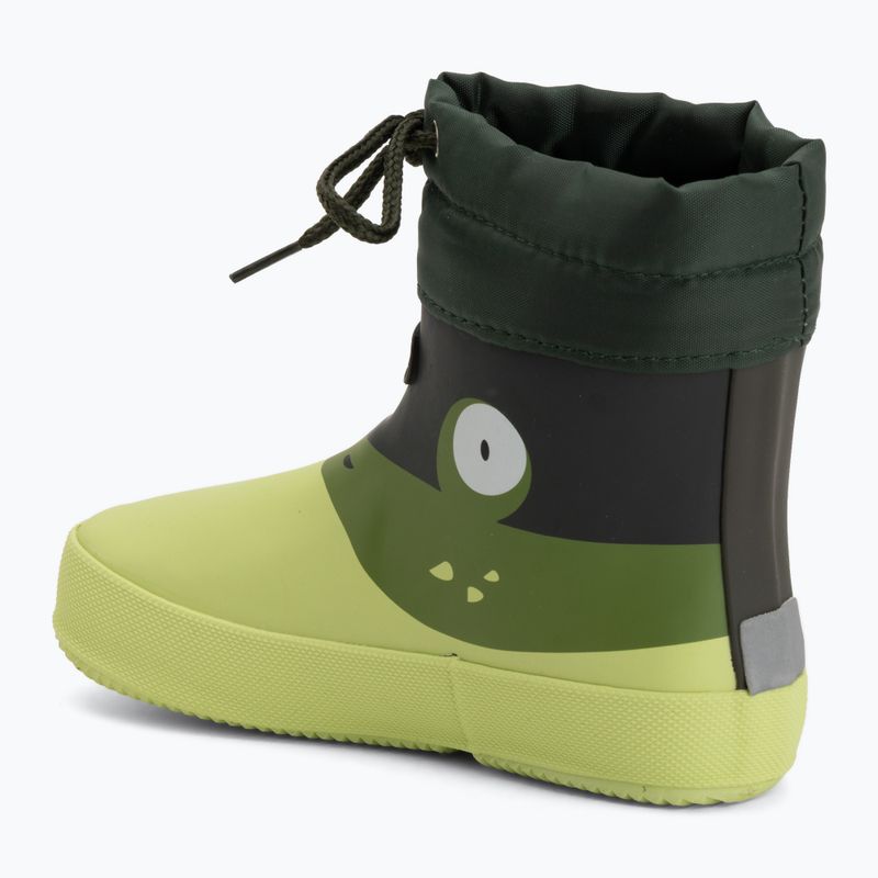 Children's Wellington Boots Viking Footwear Alv Barefoot Paw Print light green/green 3