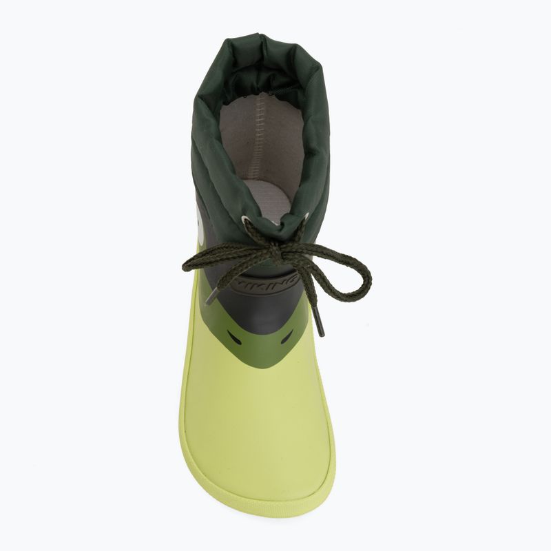 Children's Wellington Boots Viking Footwear Alv Barefoot Paw Print light green/green 5