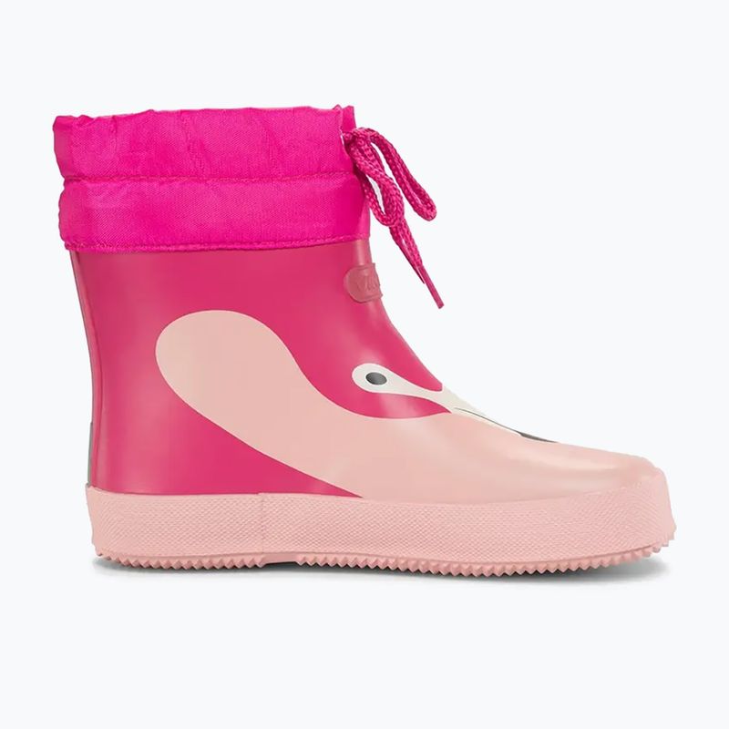 Children's Wellington Boots Viking Footwear Alv Barefoot Paw Print light pink/magenta 9