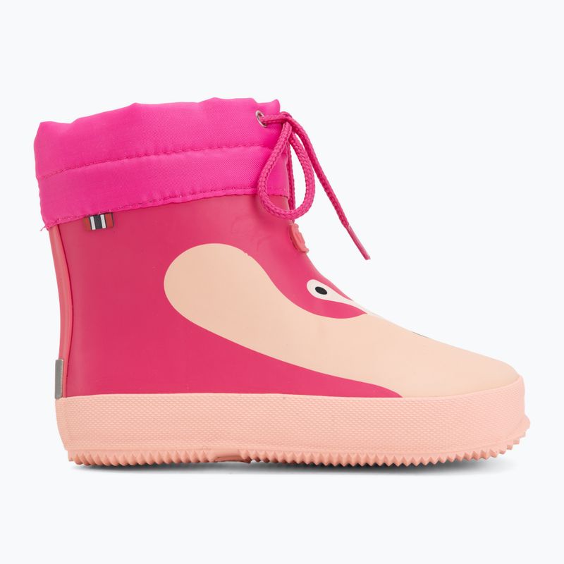Children's Wellington Boots Viking Footwear Alv Barefoot Paw Print light pink/magenta 2