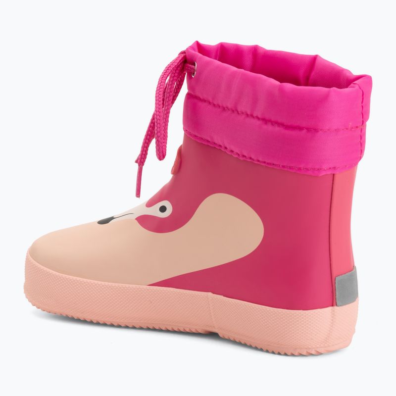 Children's Wellington Boots Viking Footwear Alv Barefoot Paw Print light pink/magenta 3