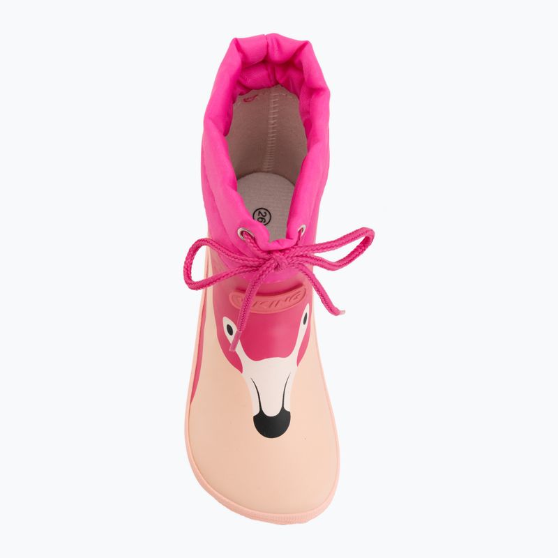 Children's Wellington Boots Viking Footwear Alv Barefoot Paw Print light pink/magenta 5