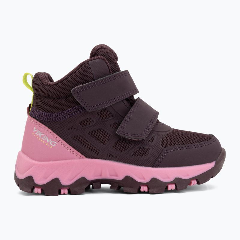 Children's shoes Viking Track Mid 2V Waterproof plum/multi 2