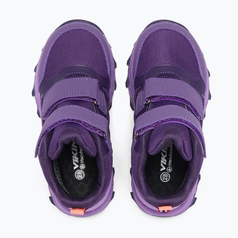 Children's shoes Viking Track Mid 2V Waterproof plum/multi 5
