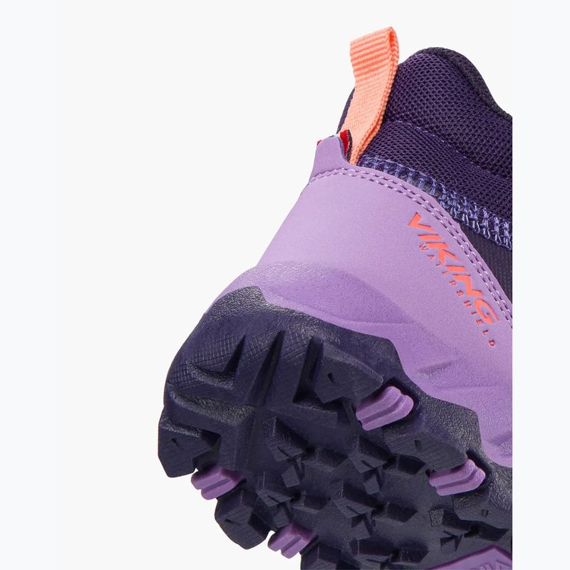 Children's shoes Viking Track Mid 2V Waterproof plum/multi 6