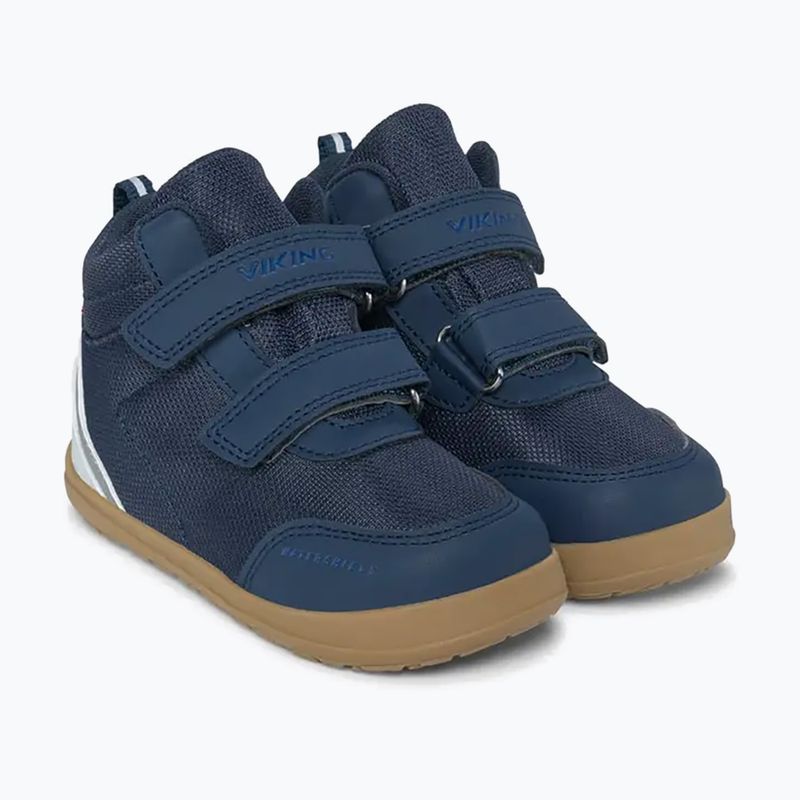 Children's barefoot shoes Viking Footwear Alv Barefoot Mid 2V Waterproof navy 10
