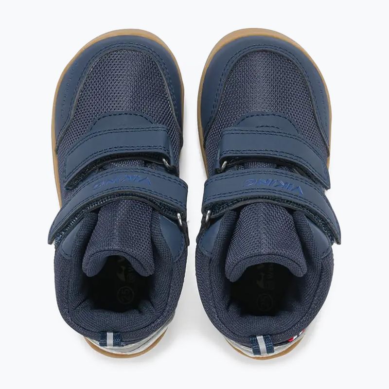 Children's barefoot shoes Viking Footwear Alv Barefoot Mid 2V Waterproof navy 13