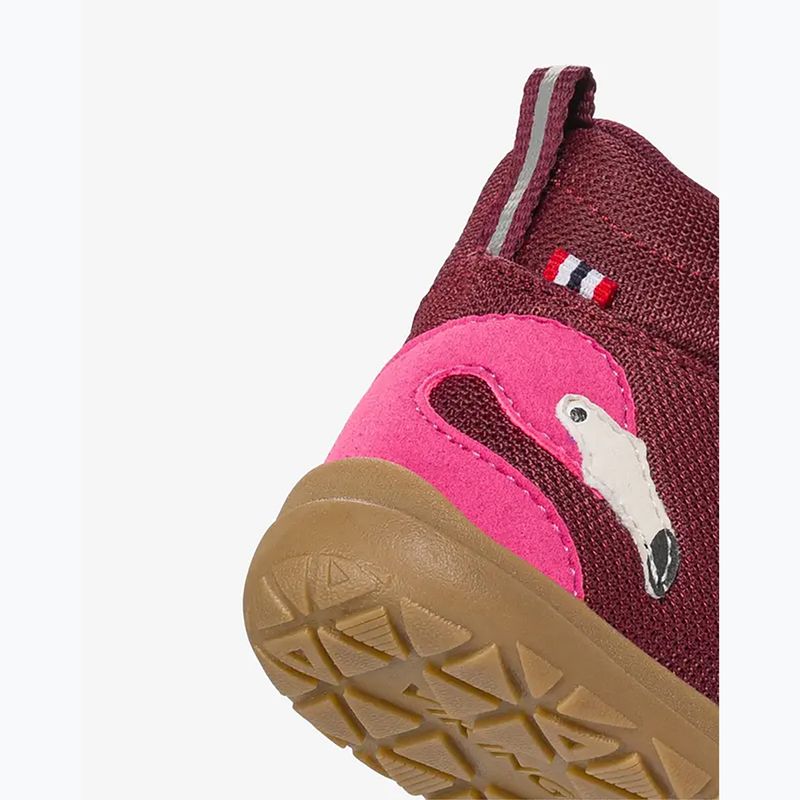 Children's barefoot shoes Viking Footwear Alv Barefoot Mid 2V Waterproof burgundy 14