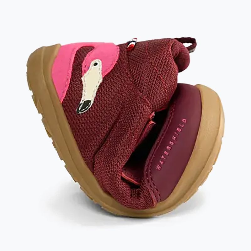 Children's barefoot shoes Viking Footwear Alv Barefoot Mid 2V Waterproof burgundy 16
