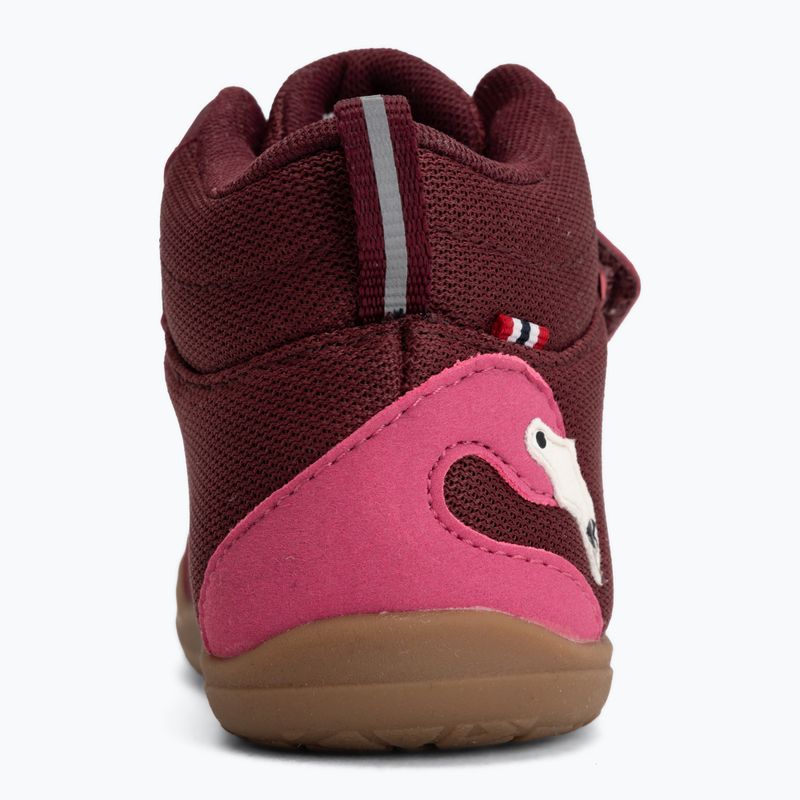Children's barefoot shoes Viking Alv Barefoot Mid 2V Waterproof burgundy 5