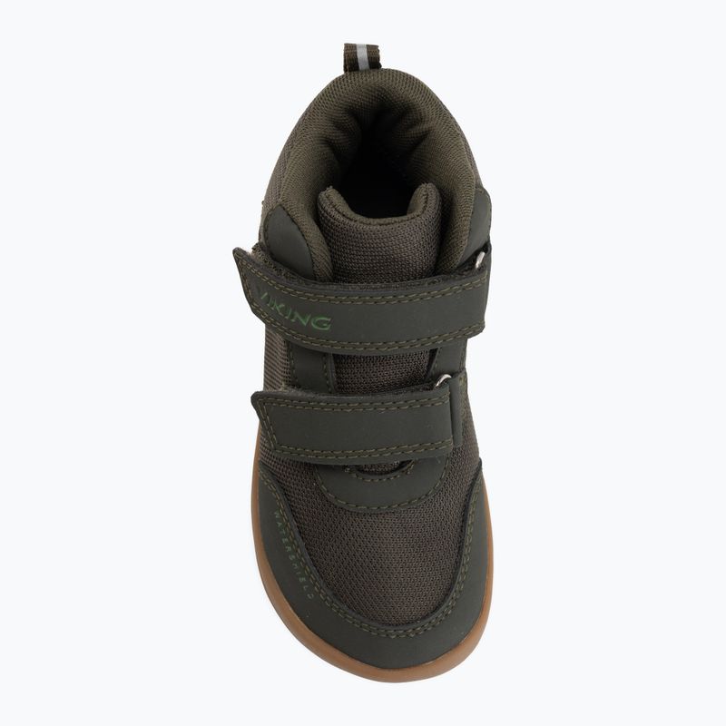 Children's barefoot shoes Viking Footwear Alv Barefoot Mid 2V Waterproof pine 5