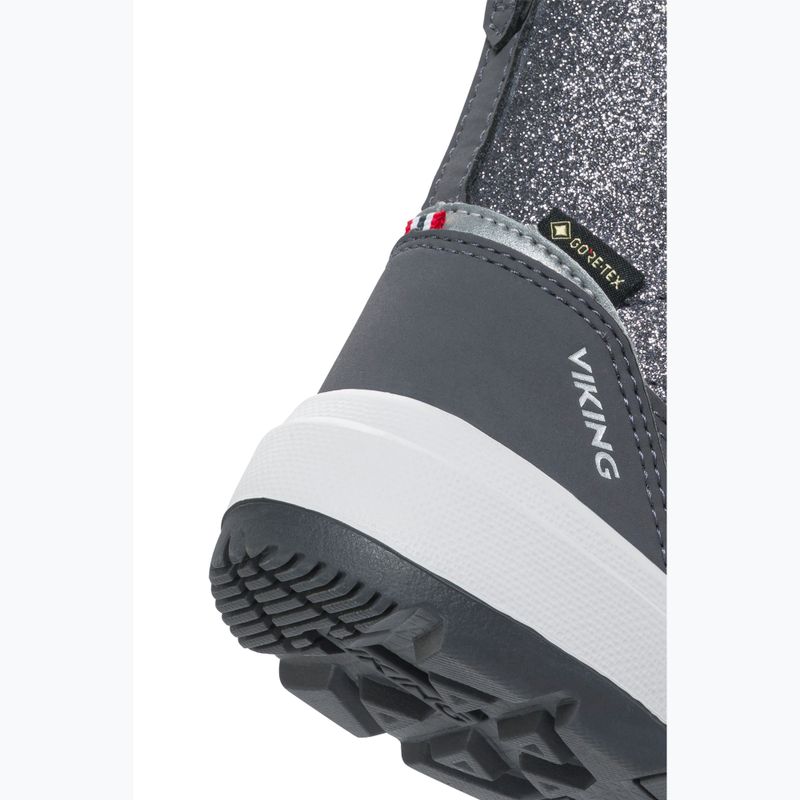 Children's snow boots Viking Footwear Toasty Glitter Warm Gore-Tex Zip dark grey 6