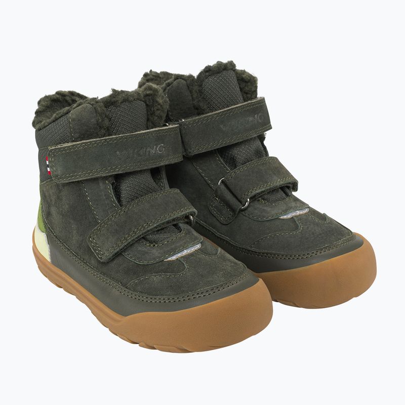 Children's barefoot snow boots Viking Footwear Alv Barefoot Paw Warm Waterproof 2V pine 3