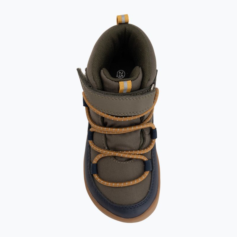 Children's barefoot shoes Viking Footwear Birch Barefoot Mid 1V Waterproof navy/olive 5